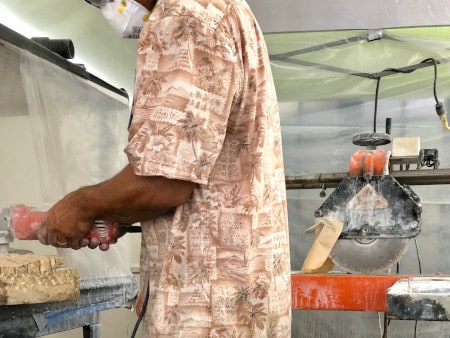 stone sections fabrication