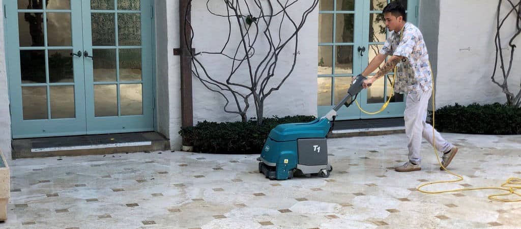 Clean and seal services are recommended stone care services to maintain the original appearance of the material.