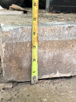 measuring stone for historic stone repair